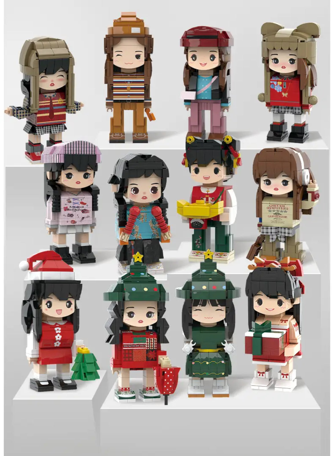 🎄Christmas Limited Edition Custom Portrait Building Blocks - Creative Exclusive Gift, Supports Single and Multiple Styles, Handmade Holiday Collectibles✨