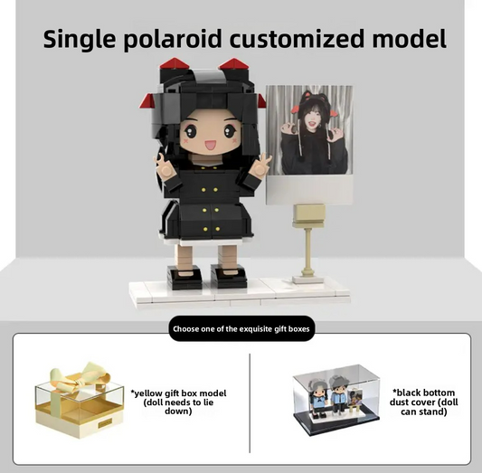 A custom Lego portrait minifigure. This personalized building block set makes a unique and thoughtful gift for birthdays, anniversaries, or any special occasion.